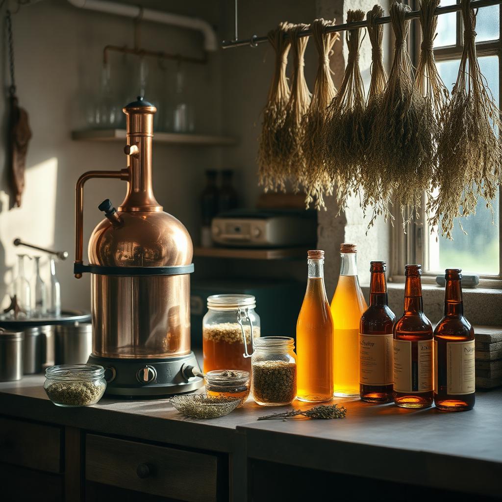 Elderflower in the stillroom
