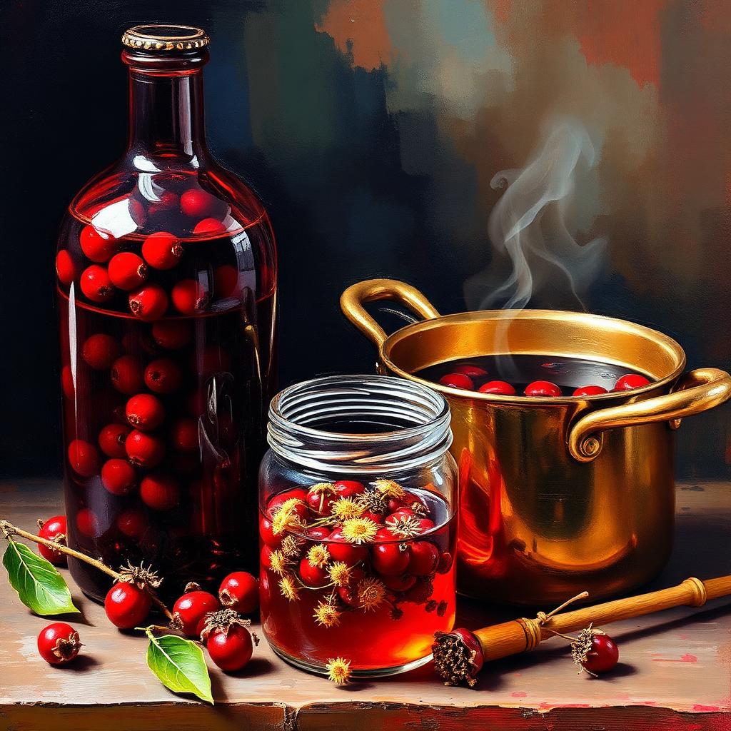 Hawthorn in the stillroom