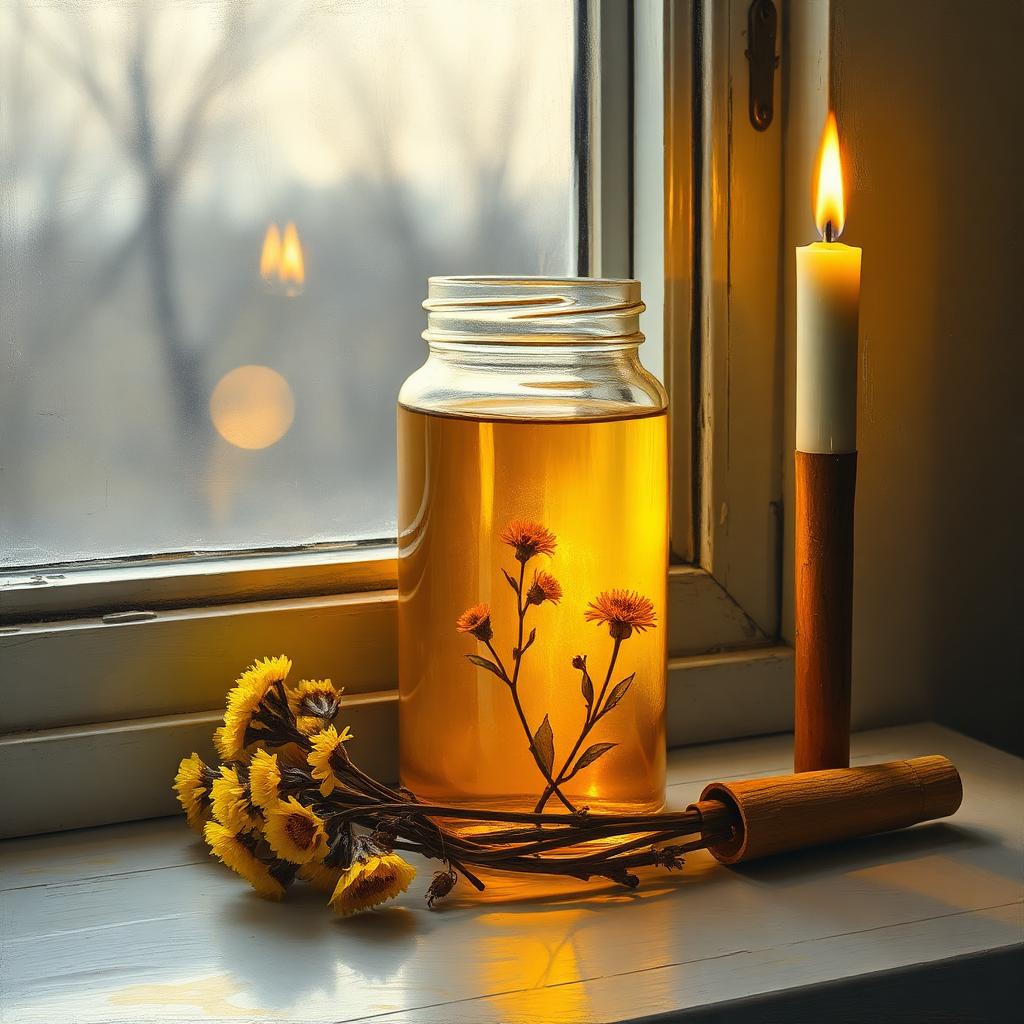 Mullein in the stillroom