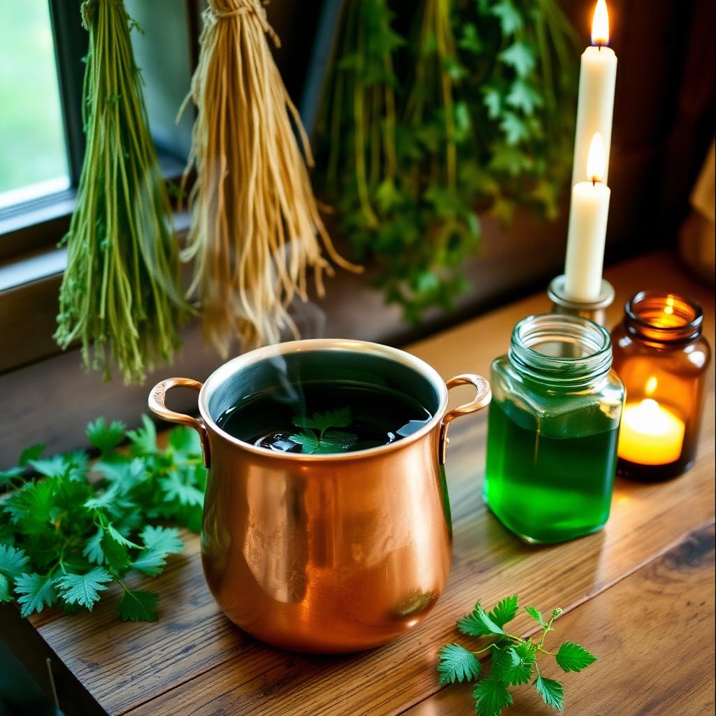 Nettle in the stillroom